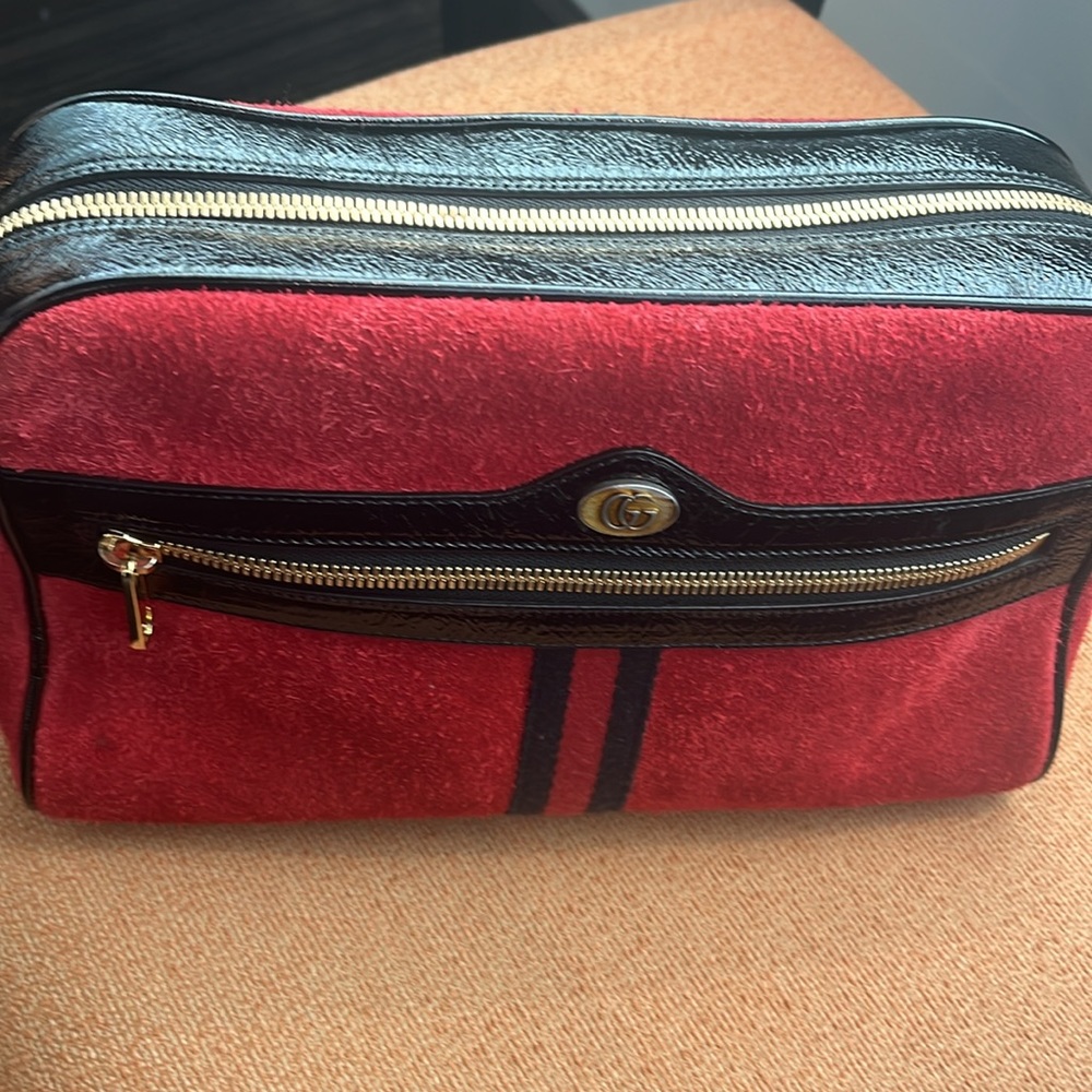 Gucci ophidia crossbody red suede - Picture 5 of 15